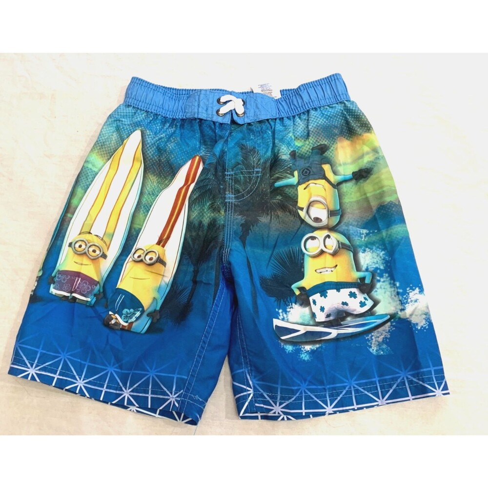 DESPICABLE ME MINION BOYS SWIM SHORTS SIZE S